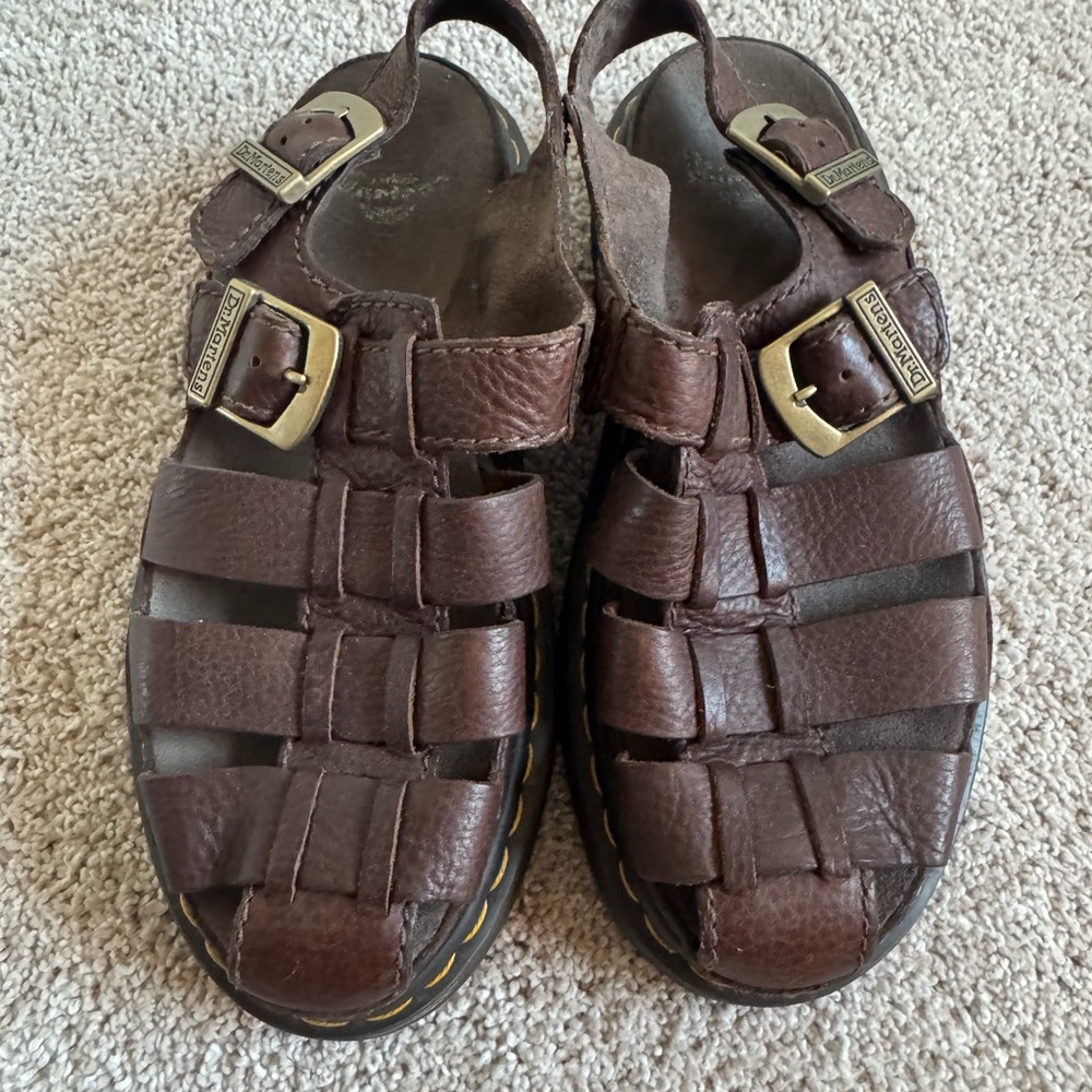 WRENLIE GRIZZLY LEATHER FISHERMAN SANDALS